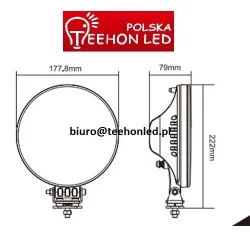 Lampa LED z DRL- homologacja - TXCM 6070 DRL (60W)